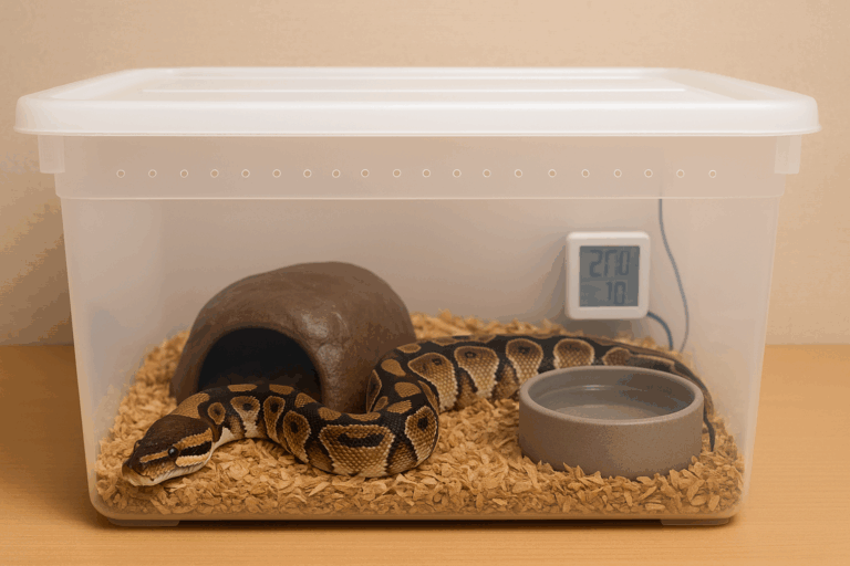 ボールパイソンは衣装ケースで飼える？自作ケージの作り方と注意点を解説！